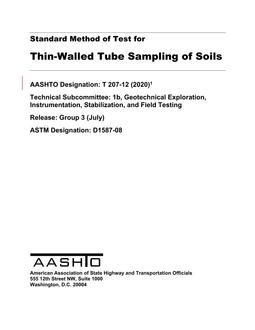 AASHTO T 207-12 (2016)