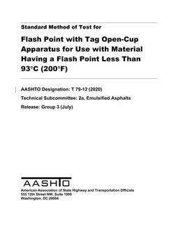 AASHTO T 79-12 (2016)