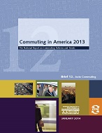 Commuting in America 2013 – Brief 12: Auto Commuting