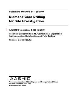 AASHTO T 225-16