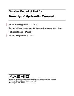 AASHTO T 133-19