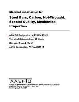 AASHTO M 255M/M 255-19