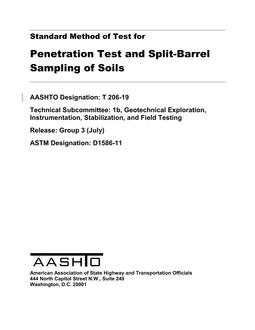 AASHTO T 206-19