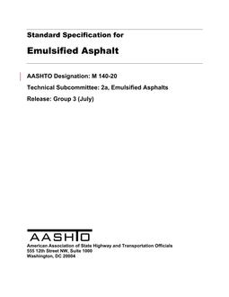 AASHTO M 140-20