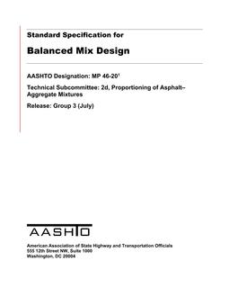 AASHTO MP 46-20