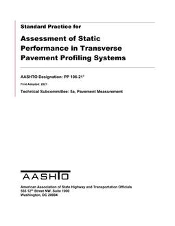 AASHTO PP 106-21