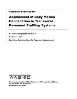 AASHTO PP 107-21