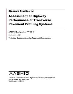 AASHTO PP 109-21