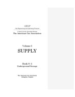 GEOP Series: Supply, Underground Storage, Book S-1, Vol. 1