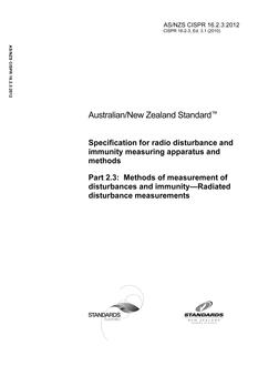 AS/NZS CISPR 16.2.3:2012