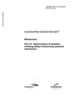 AS/NZS ISO 7176.10-2011