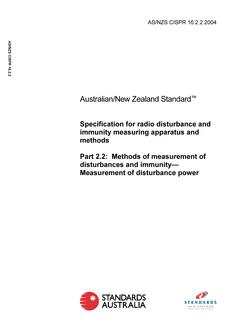 AS/NZS CISPR 16.2.2-2004