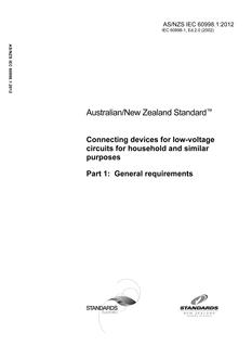 AS/NZS IEC 60998.1-2012