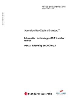 AS/NZS ISO/IEC 15475.3-2003