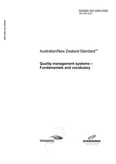 AS/NZS ISO 9000-2006