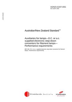 AS/NZS 61047-2001