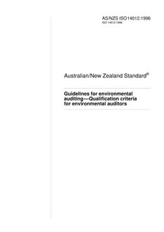 AS/NZS ISO 14012-1996