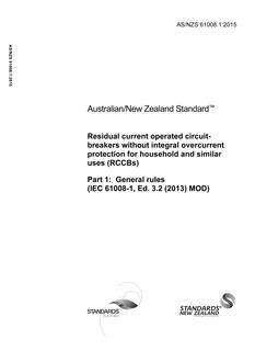 AS/NZS 61008.1:2015