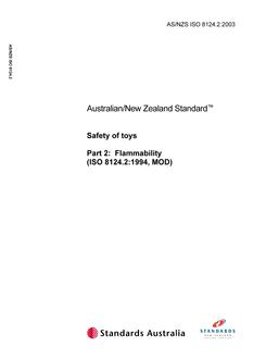 AS/NZS ISO 8124.2-2003