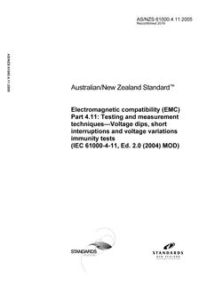 AS/NZS 61000.4.11-2005