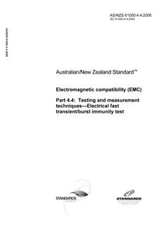 AS/NZS 61000.4.4-2006