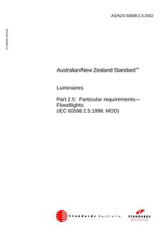 AS/NZS 60598.2.5-2002