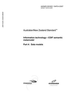 AS/NZS ISO/IEC 15476.4-2007