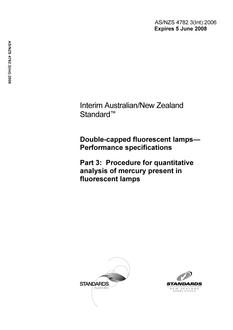 AS/NZS 4782.3(INT)-2006