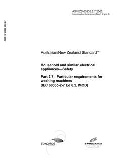 AS/NZS 60335.2.7-2002