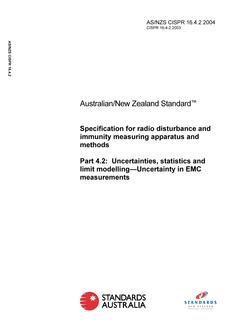 AS/NZS CISPR 16.4.2-2004