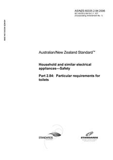 AS/NZS 60335.2.84-2006