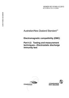 AS/NZS IEC 61000.4.2-2013