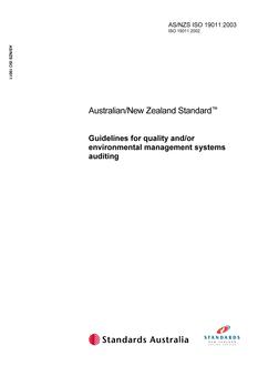 AS/NZS ISO 19011-2003