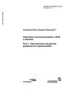 AS/NZS ISO 28560.1-2013