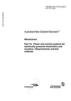 AS/NZS ISO 7176.14-2013