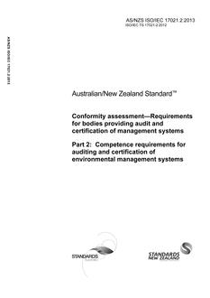 AS/NZS ISO/IEC 17021.2-2013