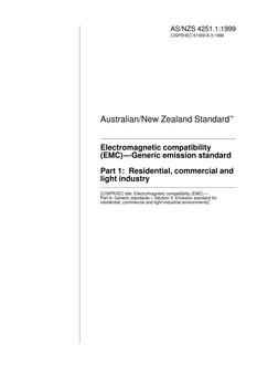 AS/NZS 4251.1-1999