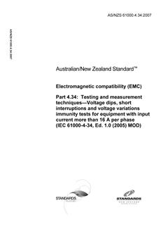 AS/NZS 61000.4.34-2007