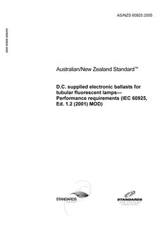 AS/NZS 60925-2005