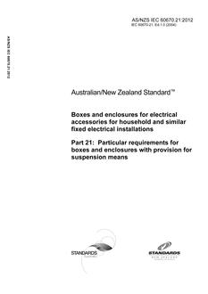 AS/NZS IEC 60670.21-2012