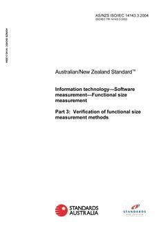 AS/NZS ISO/IEC 14143.3-2004