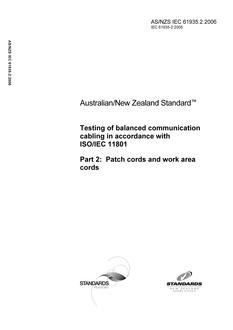 AS/NZS IEC 61935.2-2006