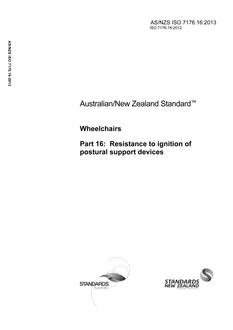 AS/NZS ISO 7176.16-2013