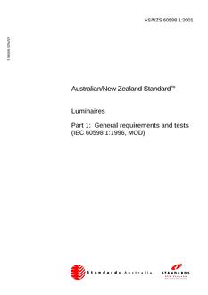 AS/NZS 60598.1-2001