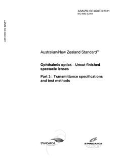 AS/NZS ISO 8980.3-2011