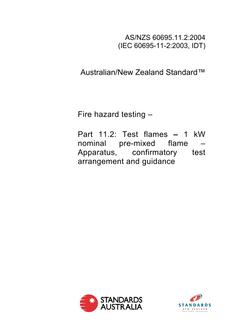 AS/NZS 60695.11.2-2004