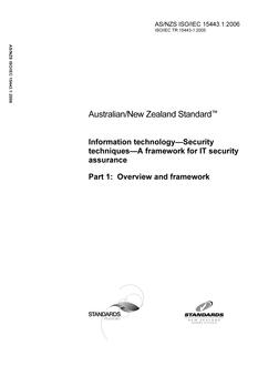 AS/NZS ISO/IEC 15443.1-2006