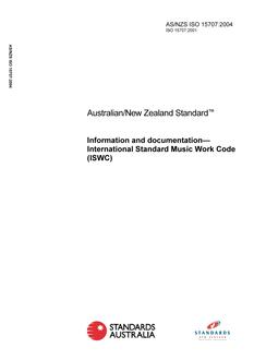 AS/NZS ISO 15707-2004