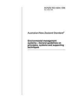 AS/NZS ISO 14004-1996