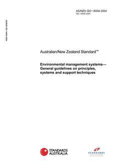 AS/NZS ISO 14004-2004